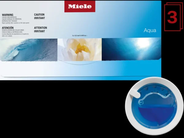 Miele Tumble Dryer Fragrances>Set of 3 x Aqua fragrance flacon